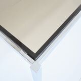 Milo Baughman chrome and smoked glass dining table – 1970 – Italy