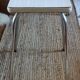 Tabouret formica blanc gris vintage