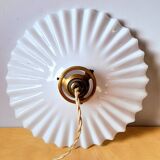 Suspension in pleated opaline 1950