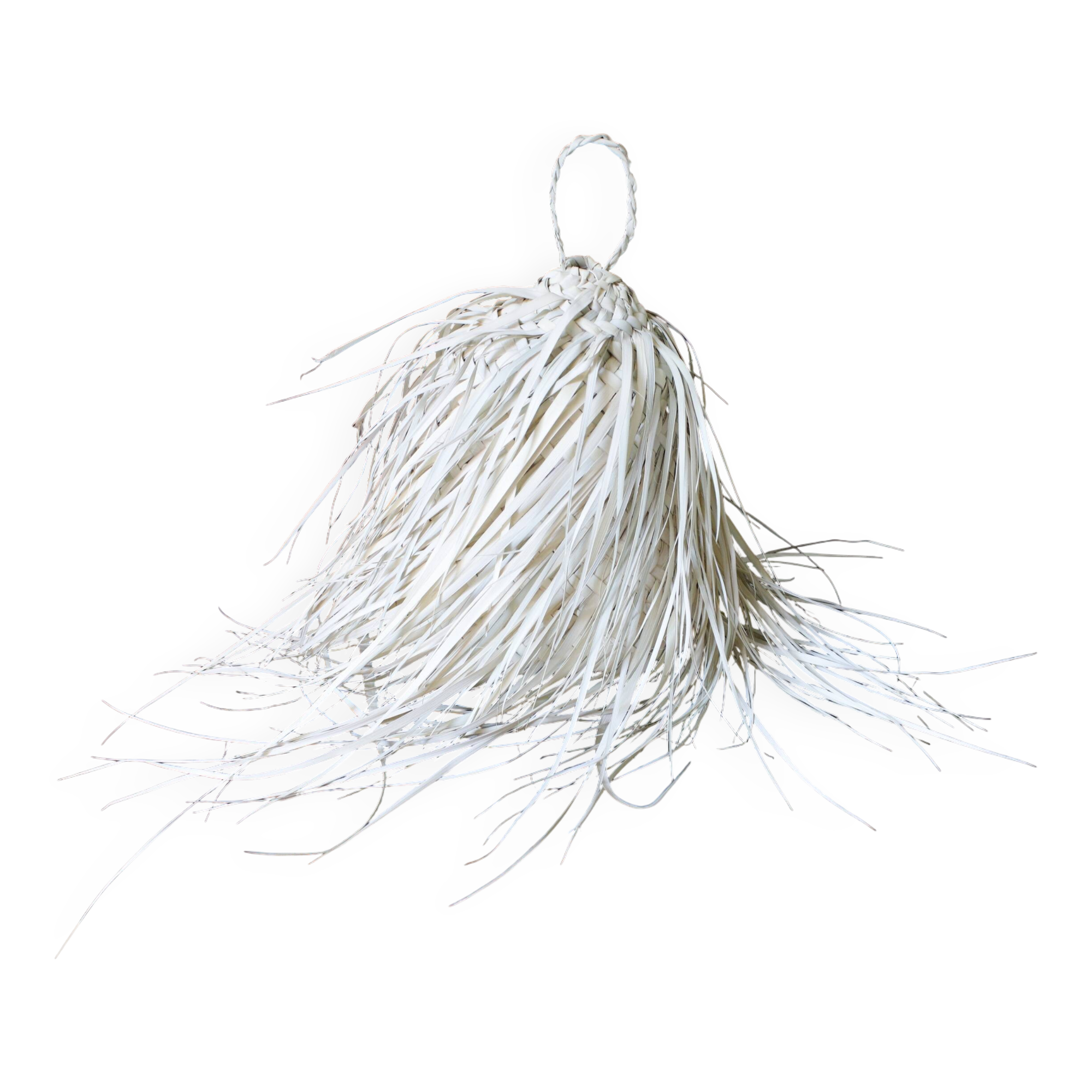 Small Bohemian Straw Pendant Light 30cm - Ball, Wicker Lampshade