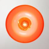 Italian Space Age Pendant in Chrome and Orange Plexiglass, 1970s