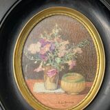 De BROCA (A), Watercolor still life with bouquet signed early twentieth century