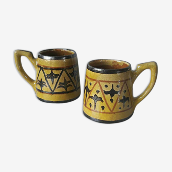 Pair of ceramic mugs