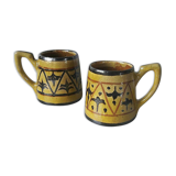 Pair of ceramic mugs