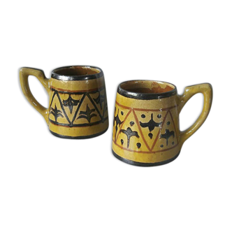 Pair of ceramic mugs