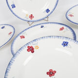 Set of 5 plates flat Mary - Lou Digoin Sarreguemines 1922/1965