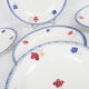 Set of 5 plates flat Mary - Lou Digoin Sarreguemines 1922/1965