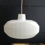 Danish modern mid-century 1950s glass ceiling lamp