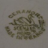 Vasque de toilette en porcelaine Ceranord circa 1920