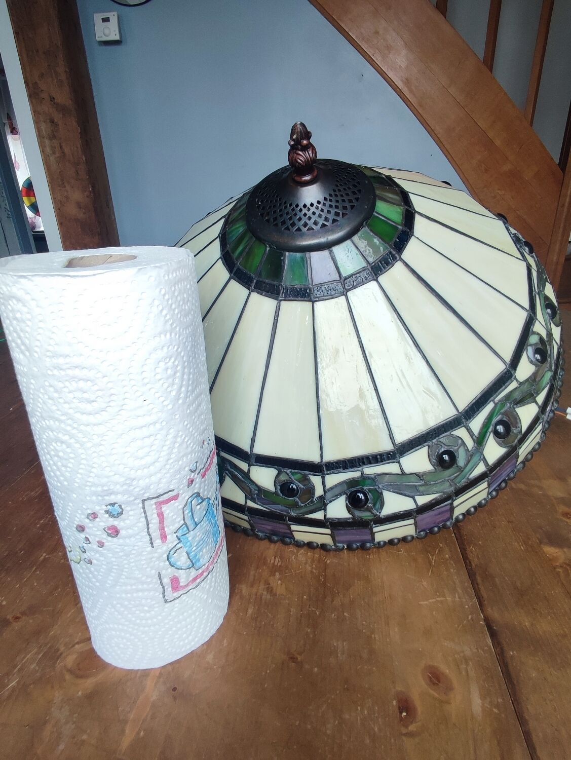 Vintage Tiffany style ceiling lamp