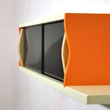 Smoked glass wall shelf