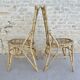 Paire de chaises en rotin Louis Sognot