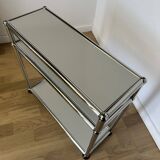 USM Haller side table in light grey