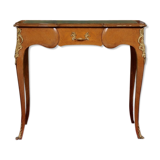 Writing table in gilded wood and Walnut Louis VI