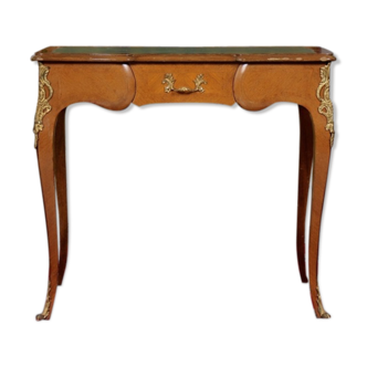 Table à écrire en bois doré et noyer Louis VI