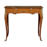 Writing table in gilded wood and Walnut Louis VI