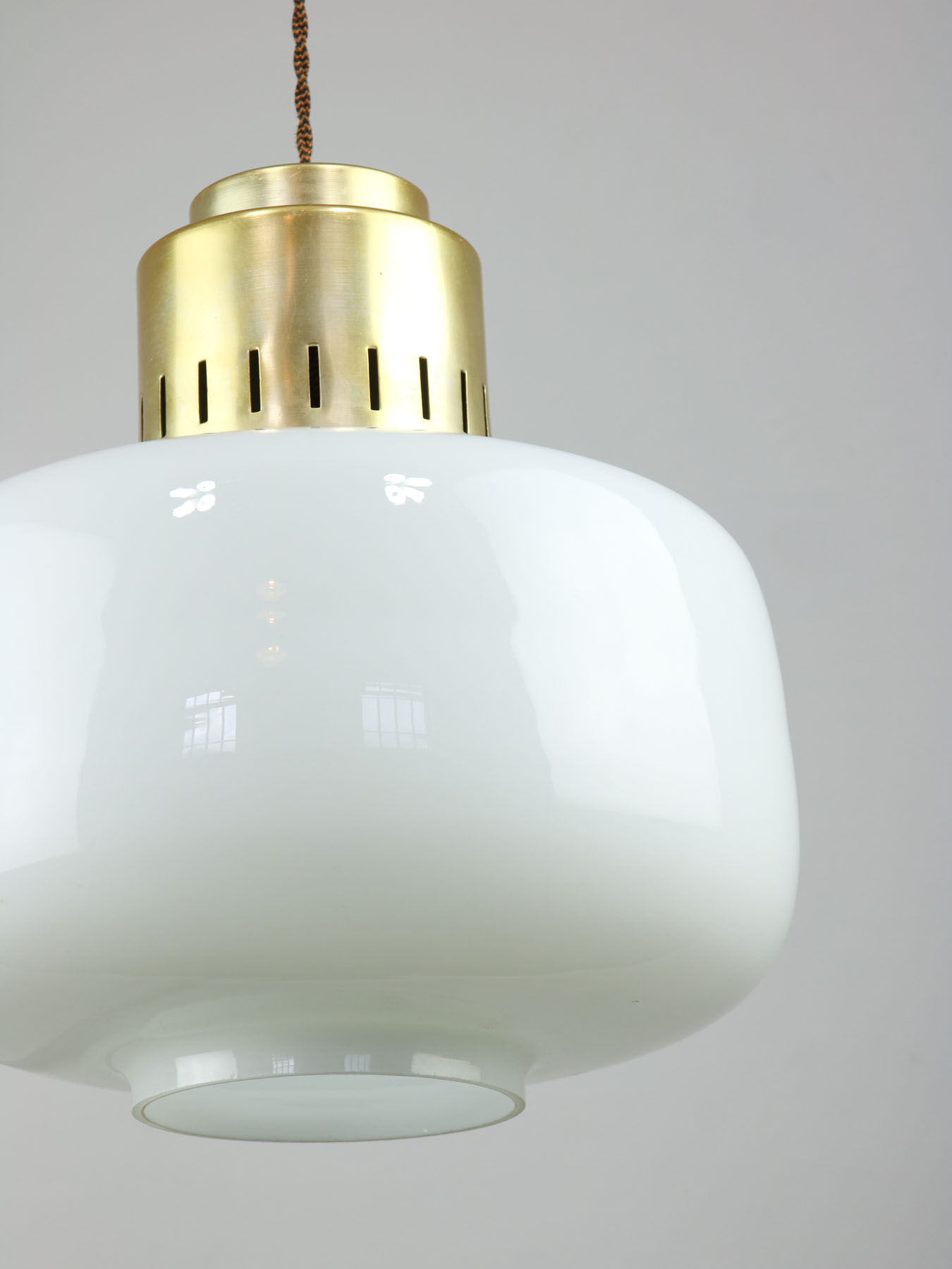 Mid-century Opaline Pendant Lamp