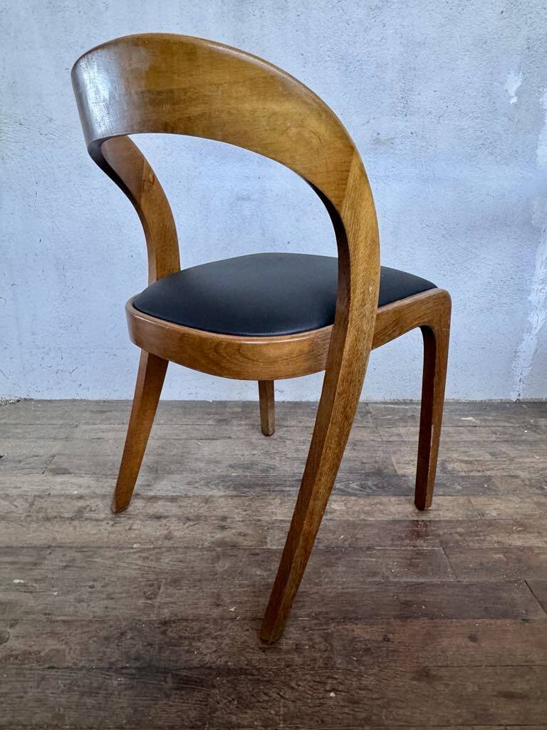 Set of 6 Baumann Gondola bistro chairs in curved wood