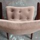 Vintage mid-century lounge chair Danish style of Arctander or Henry Schubell