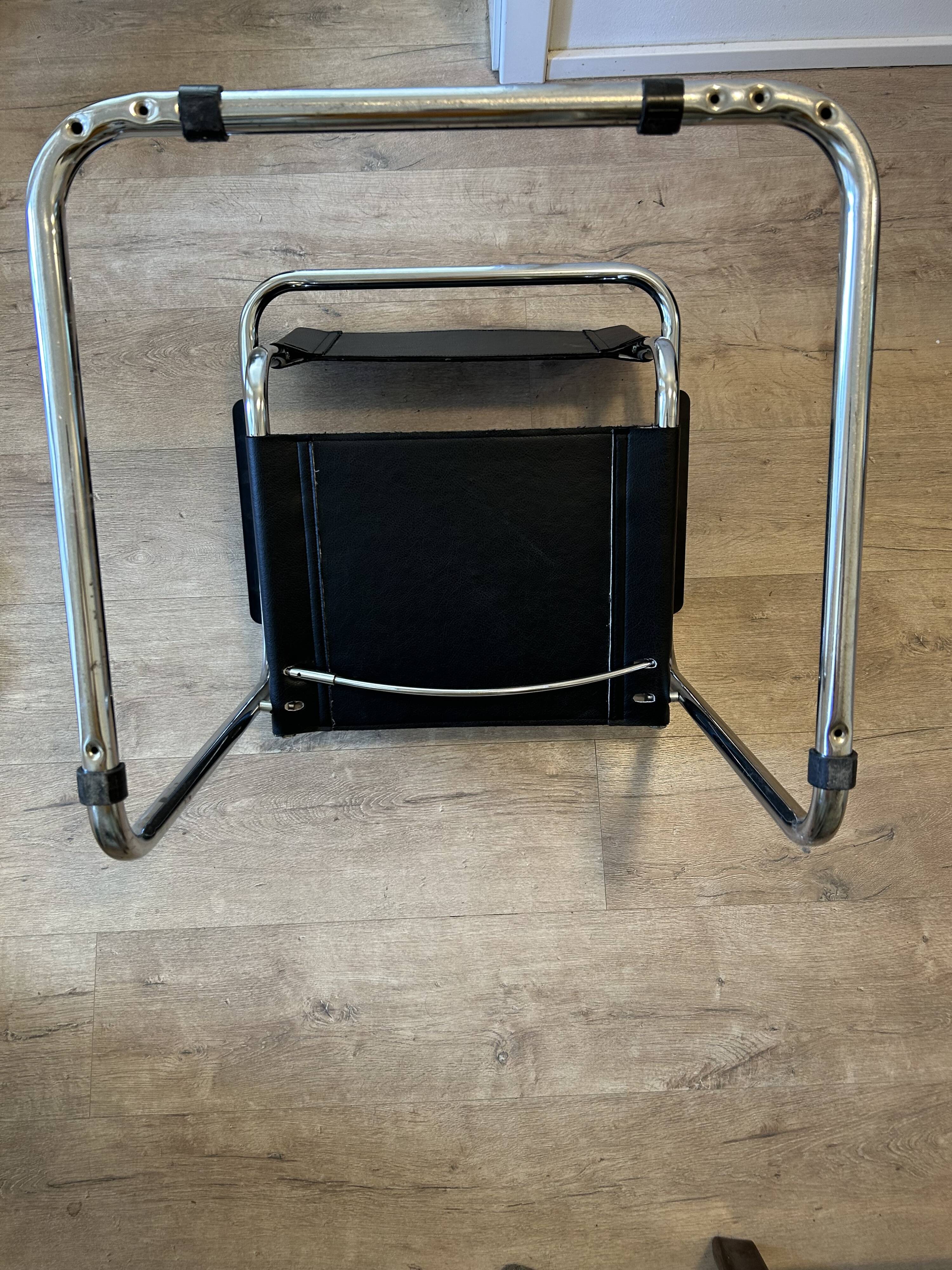 Vintage Cantilever Mart Stam S 34 Inspired  Desk Chair, Italy 1980’s