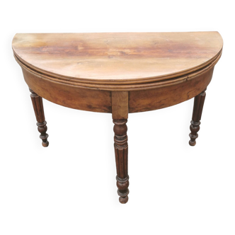 Table console demi lune