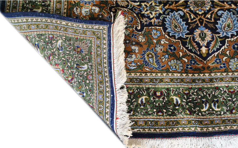 Authentic Persian carpet kork Ghom 205cm x 140cm