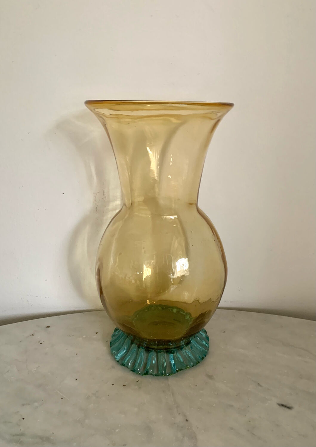 Blown glass vase