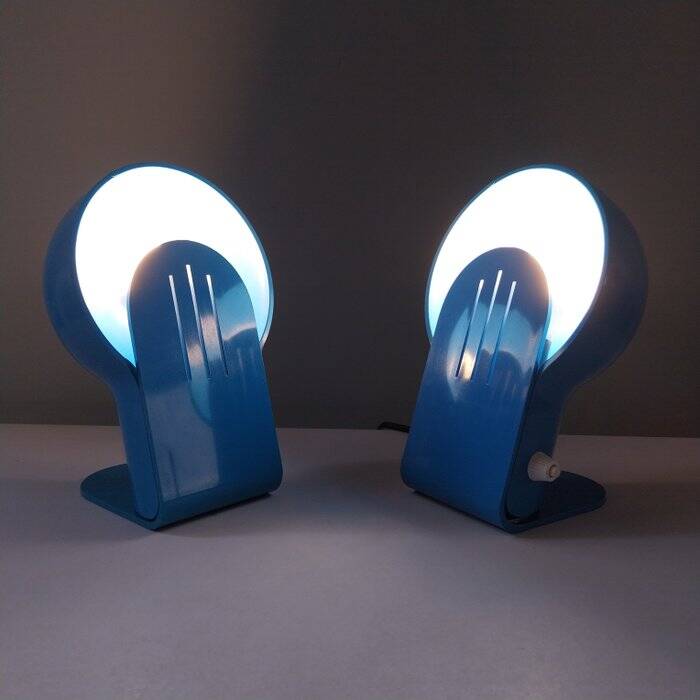 Pair of Guzzini Harveiluce- Panda lamps