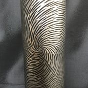 Vase tubulaire en céramique à effet de couleur argenté 39 cm