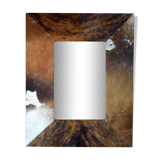 Cowhide mirror