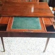 Antique writing table - sliding top - mahogany - Louis XVI