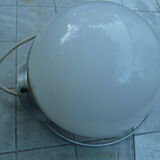 Ceiling lamp opaline ball years 40
