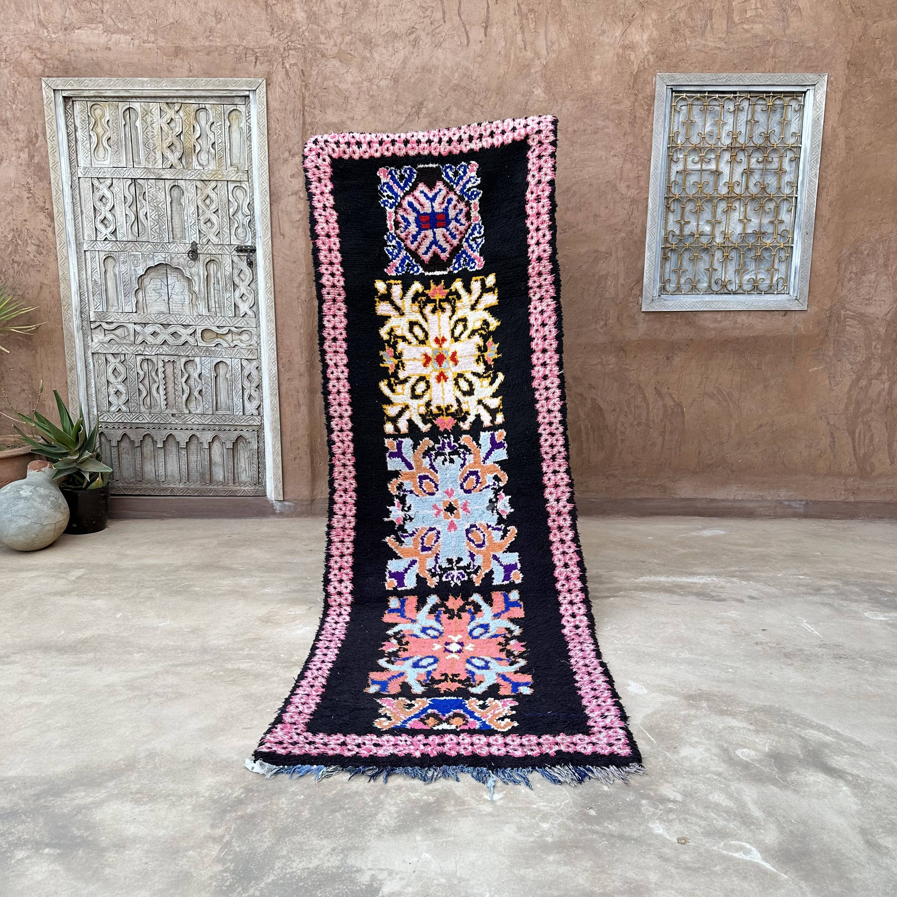 Colorful moroccan rug - 97 x 285 cm