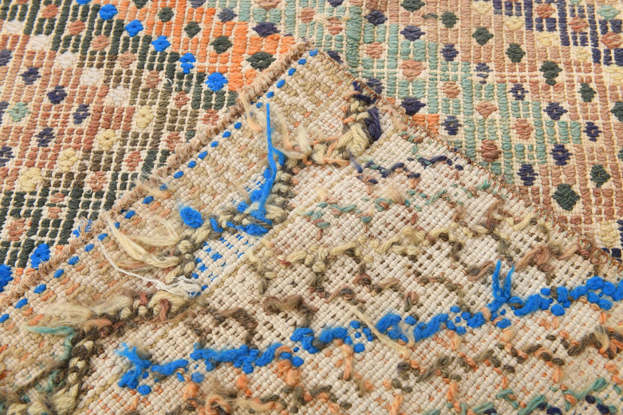 Tapis de couloir Kilim scandinave 2x8, 73x255Cm