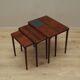 Set of three rosewood tables, Danish design, 1960s, production: Denmark