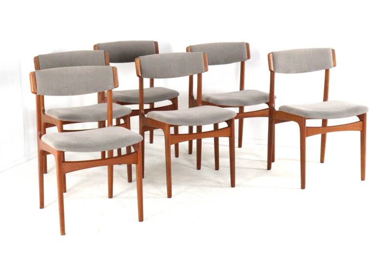 Ensemble de 6 chaises Thorsø Stole- og Møbelfabrik - design danois du milieu du siècle