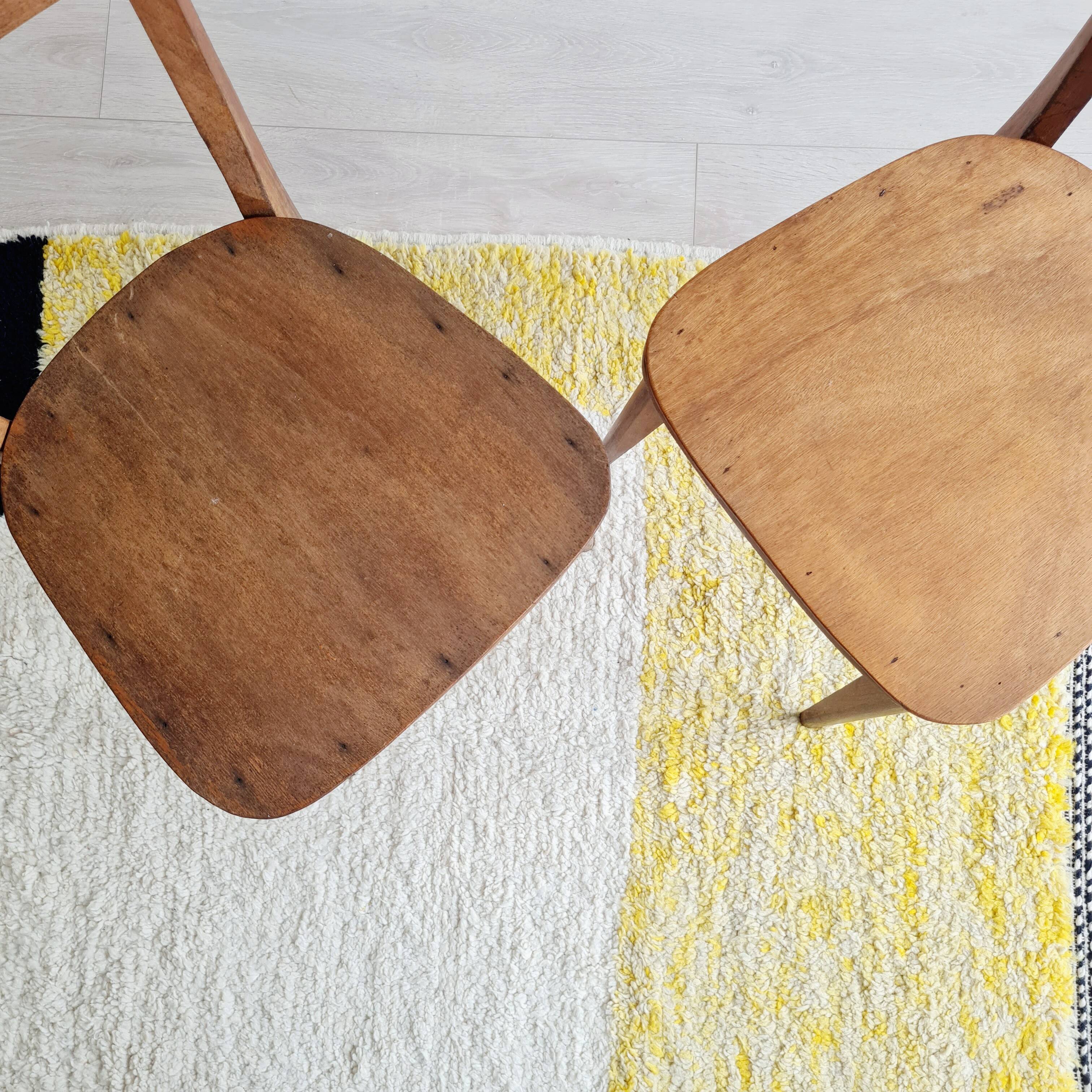 Pair of antique bistro chairs