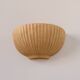 Pair of vintage beige ceramic wall lights, France, 1970.