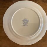 10 old blue earthenware dessert plates Burgenland Villeroy and Boch 1950