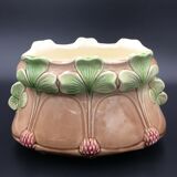 Gardener old art nouveau earthenware slurry decorated with clover n° 272