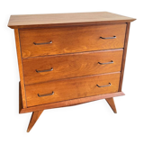 Vintage chest of drawers with splayed legs