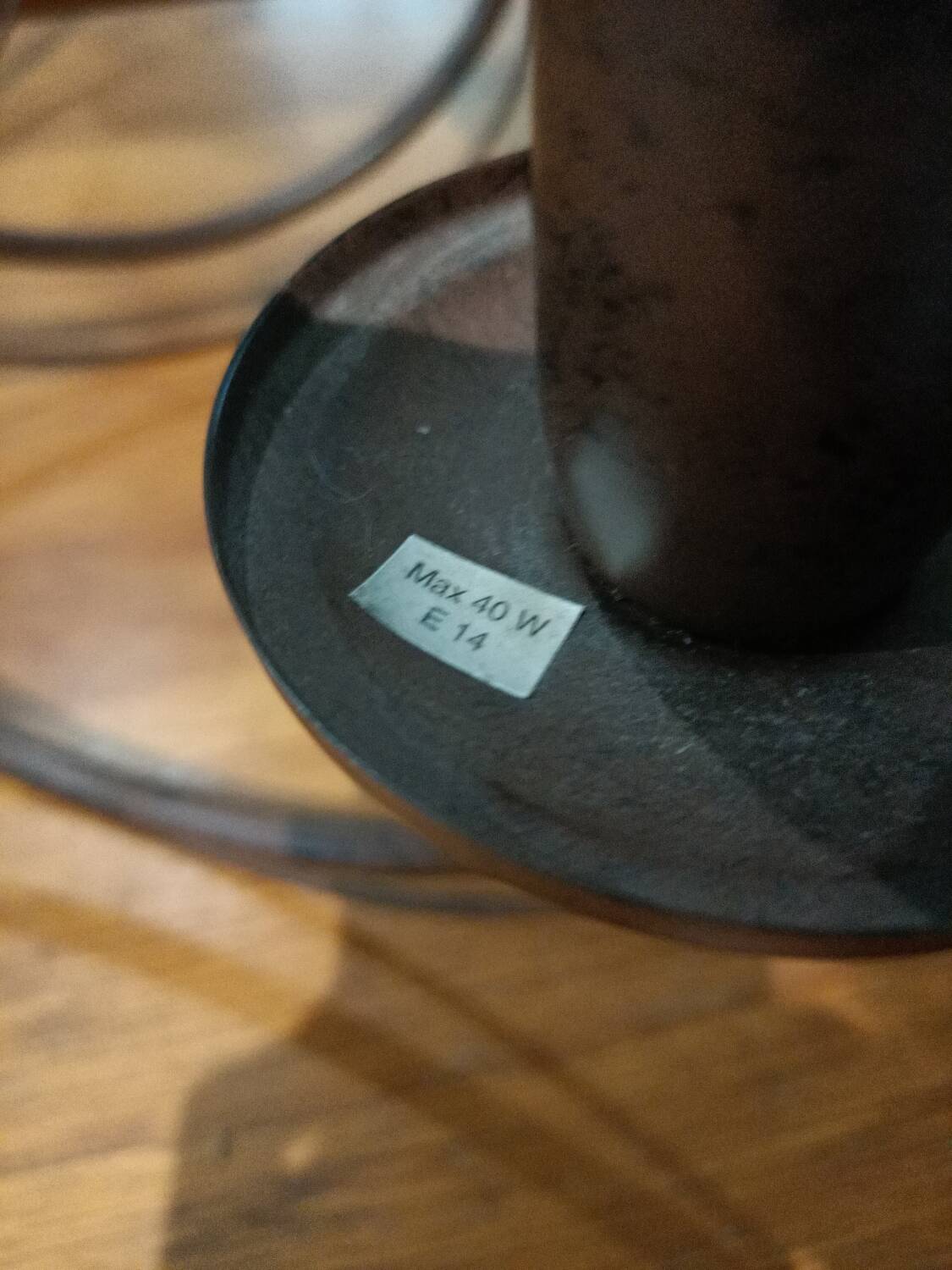 Paire de lustres métal mat