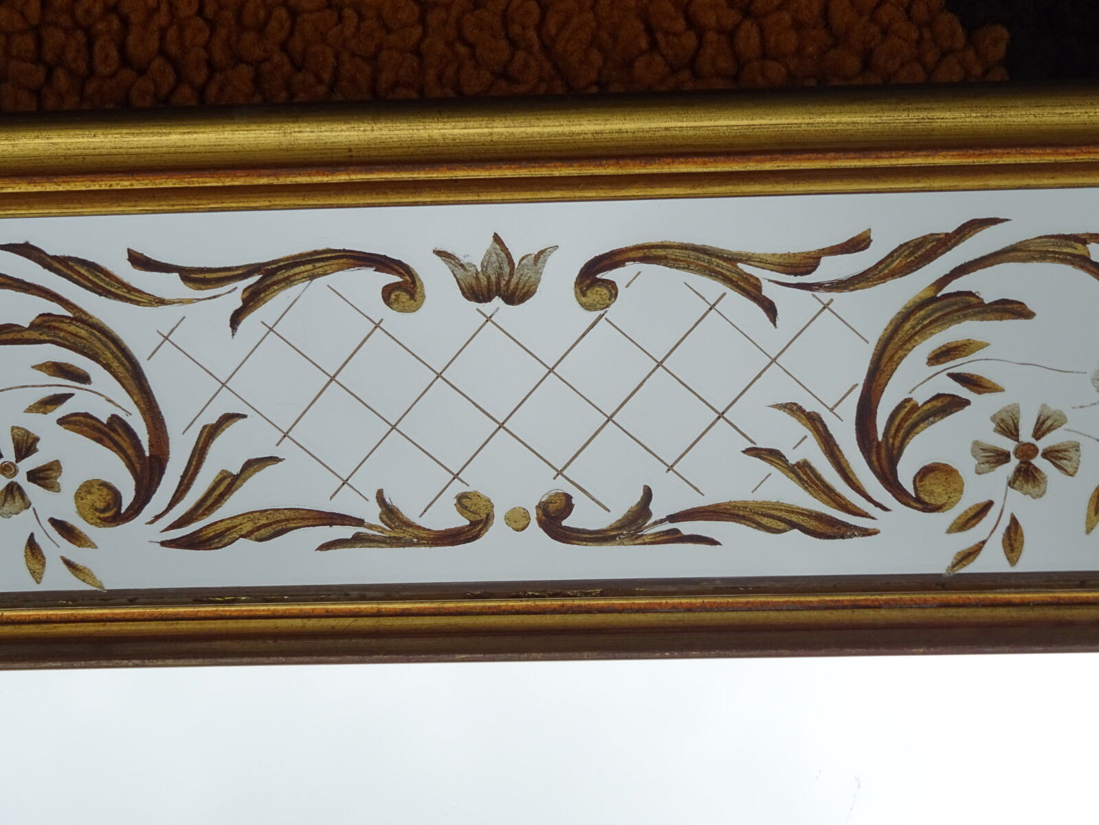 Venetian mirror with parecloses 54x45cm