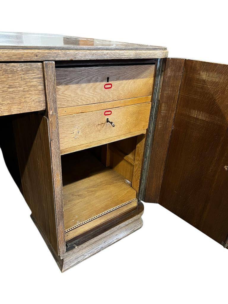 Bureau art déco XL vintage / bureau double face