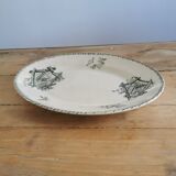 Serving dish in iron earth