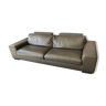 Taupe leather sofas