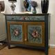 Italy 19th century: Venetian sideboard with hand-painted decorations.