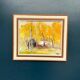 Original Swedish Oil on Canvas – "Houses and Trees in Autumn" by Pia H. Campbell