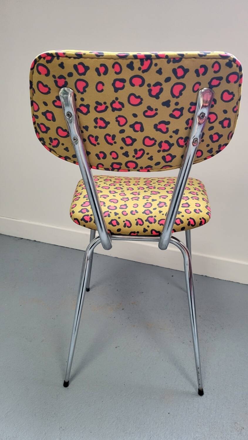 1970s Chrome Leopard Chair