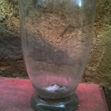 Vintage glass cut vase